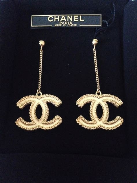 chanel chain earrings|Chanel earrings price list.